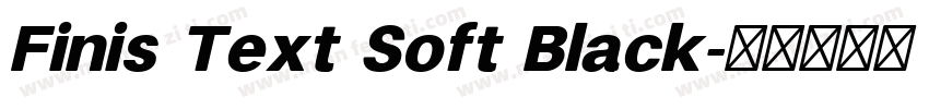 Finis Text Soft Black字体转换